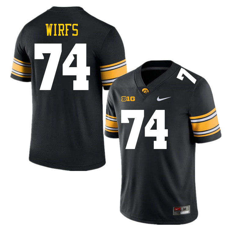 Tristan Wirfs Iowa Jersey,University Of Iowa Hawkeyes Fotoball Uniforms,Jersey,Gears-Black